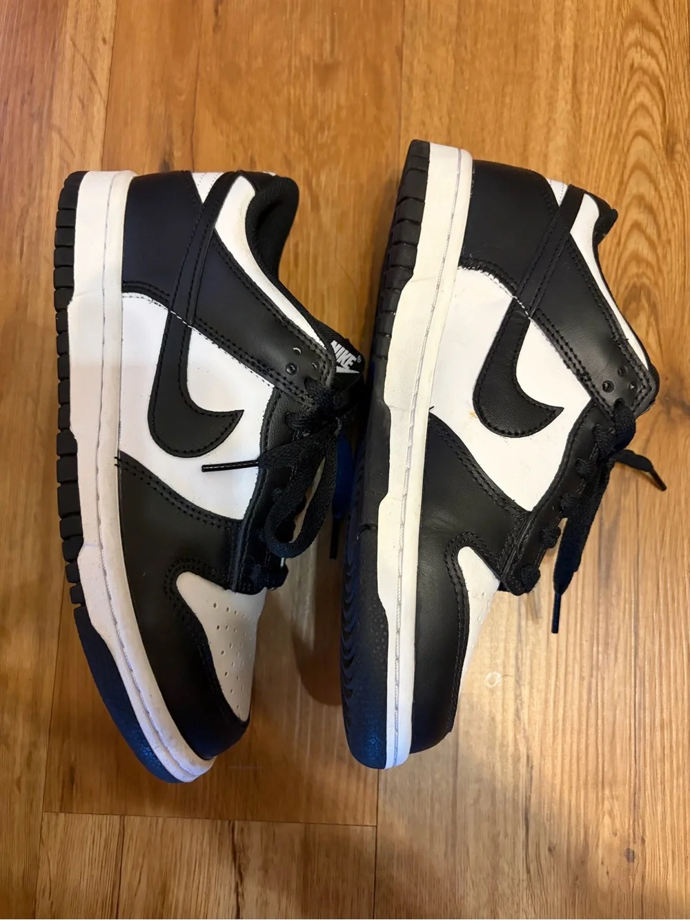 Nike Black and White Low Top Panda Sneakers